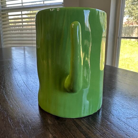 Rae Dunn Cactus “Spiked” Green Mug Artisan Collection by Magenta - Picture 4 of 8